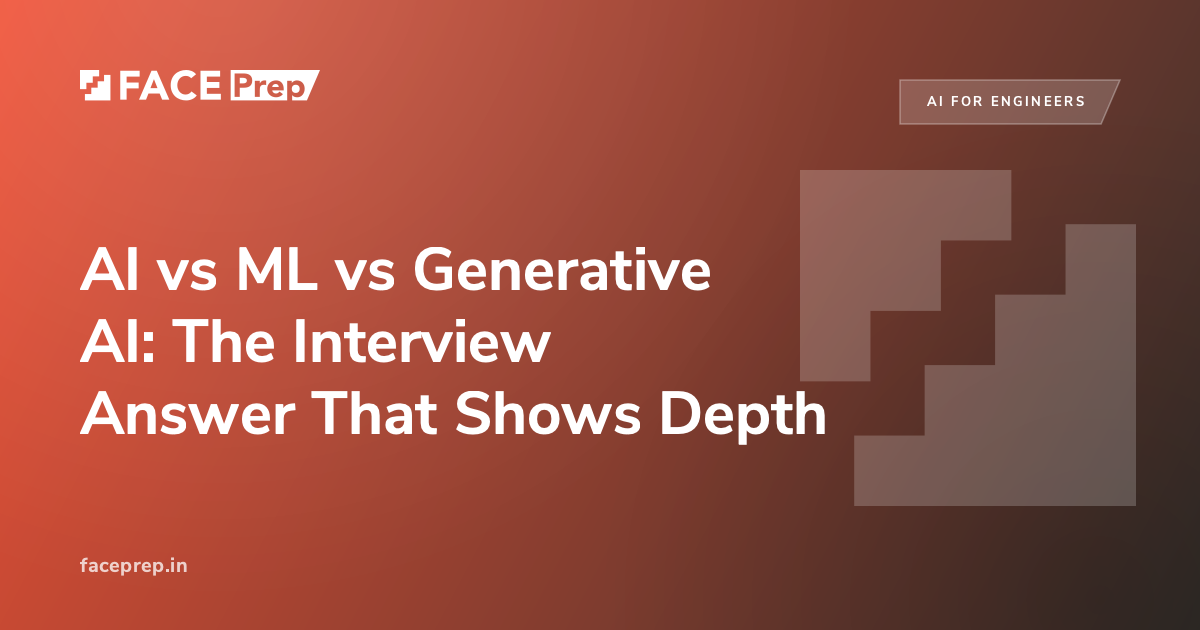 Generative Answer In Yext AI vs ML vs Generative AI Interview Answer 2026