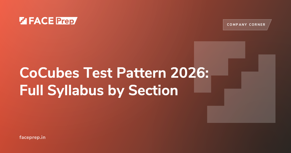 CoCubes Test Pattern 2026: Full Syllabus by Section
