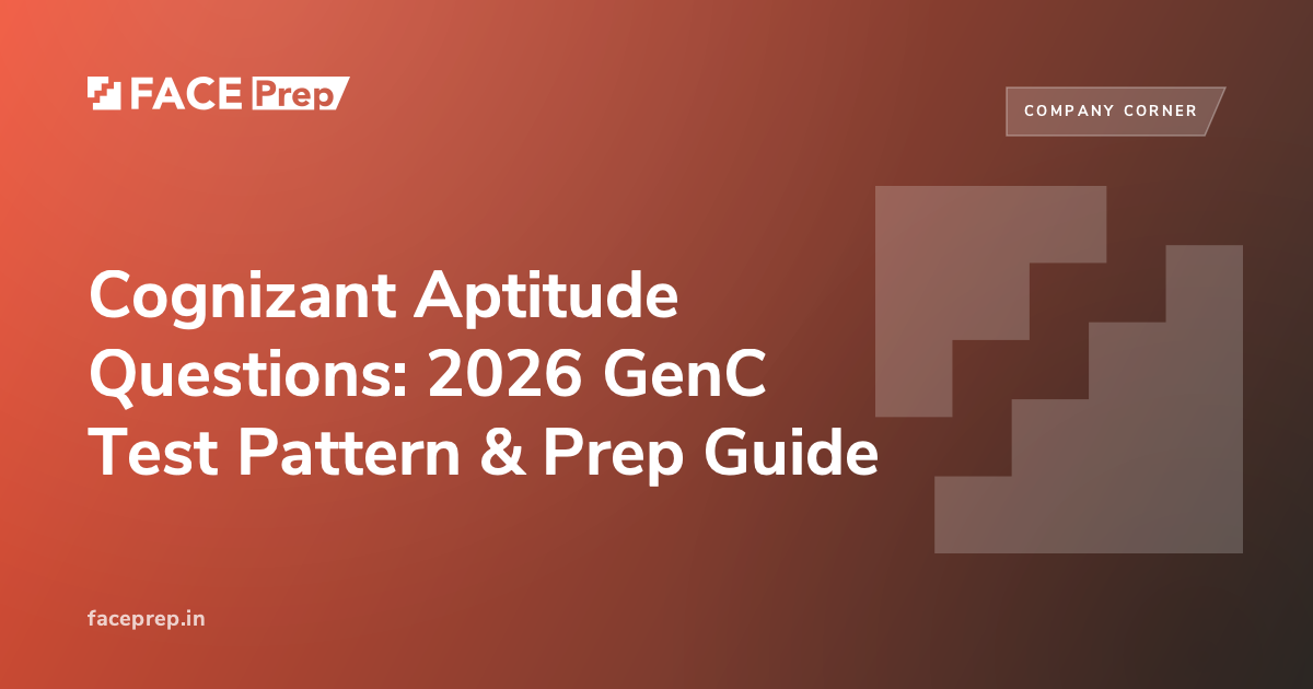 Cognizant Aptitude Questions: 2026 GenC Test Pattern