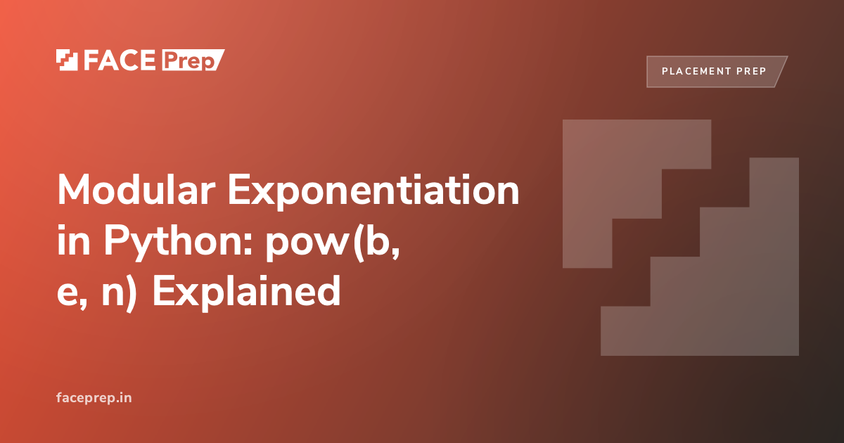 Pyowa Python Modular Exponentiation in Python: pow(b, e, n) Explained