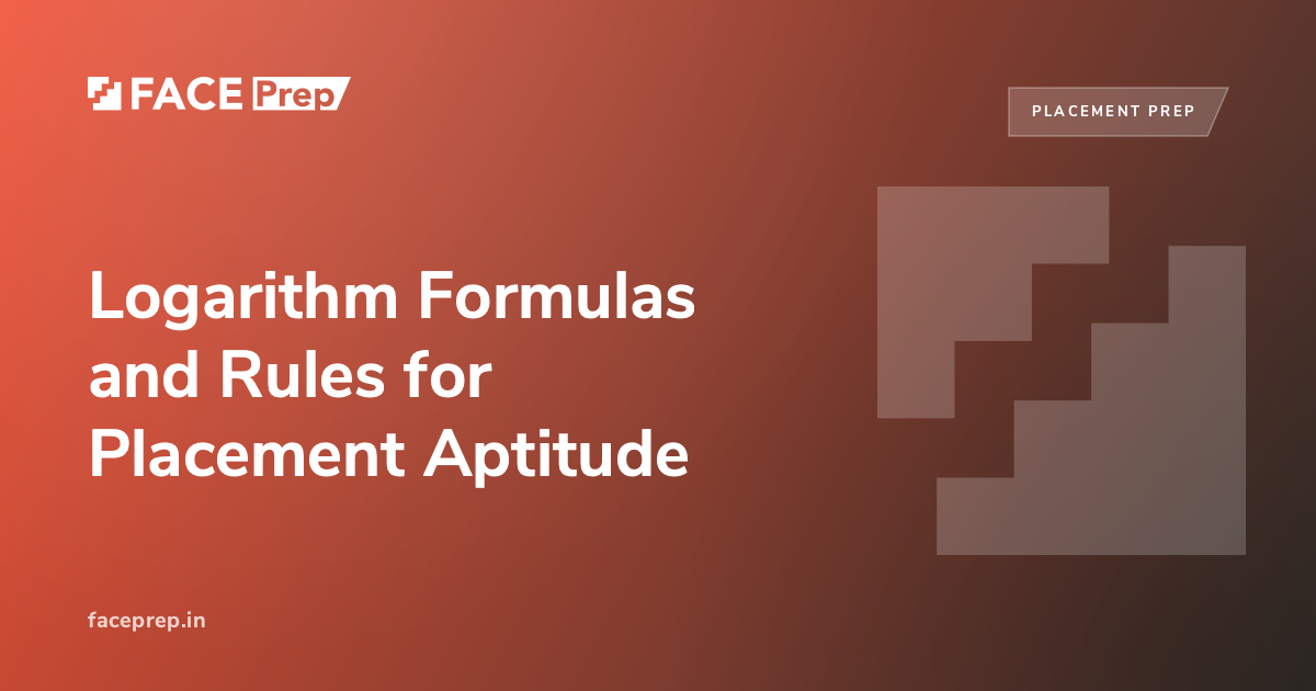 Logorythm Formula Logarithm Formulas and Rules for Placement Aptitude