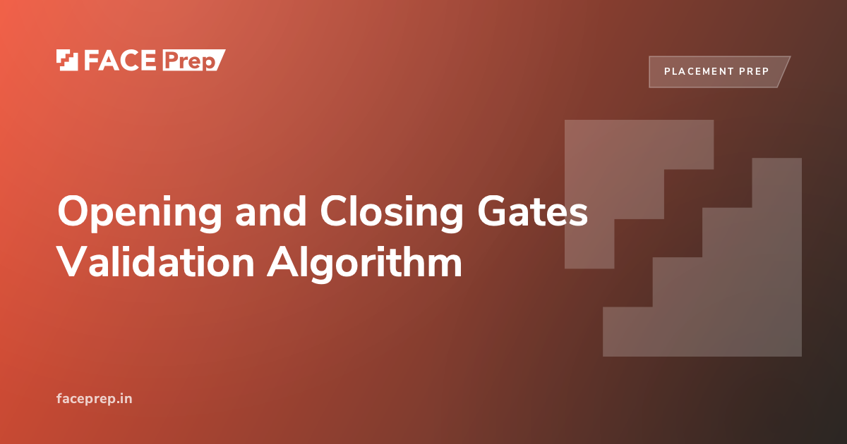 Opening and Closing Gates Validation Algorithm