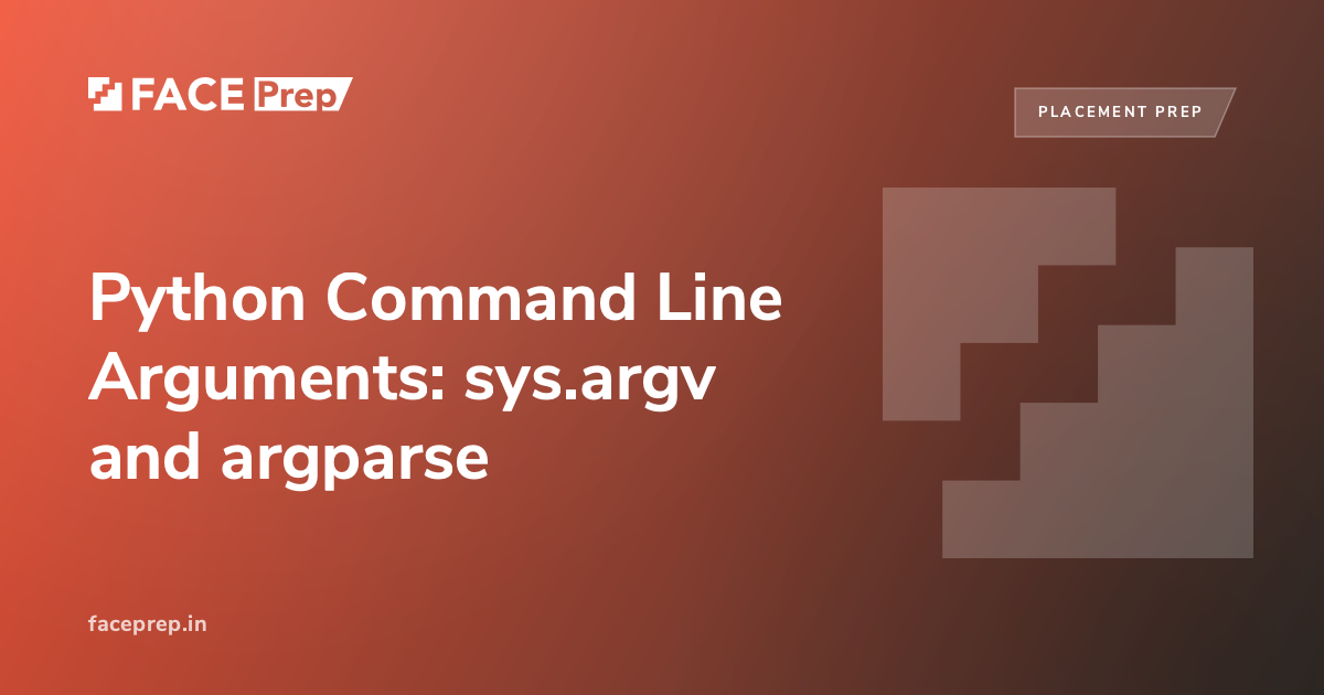 Python Command Line Arguments: sys.argv and argparse