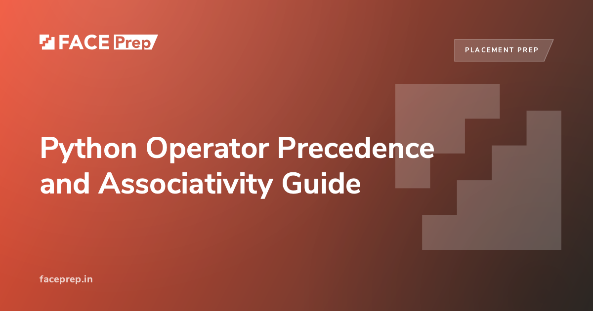 Python Operator Precedence and Associativity Guide
