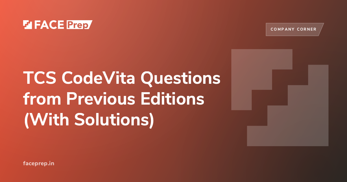 Tcs Codevita Previous Year Questions TCS CodeVita Questions from Previous Editions