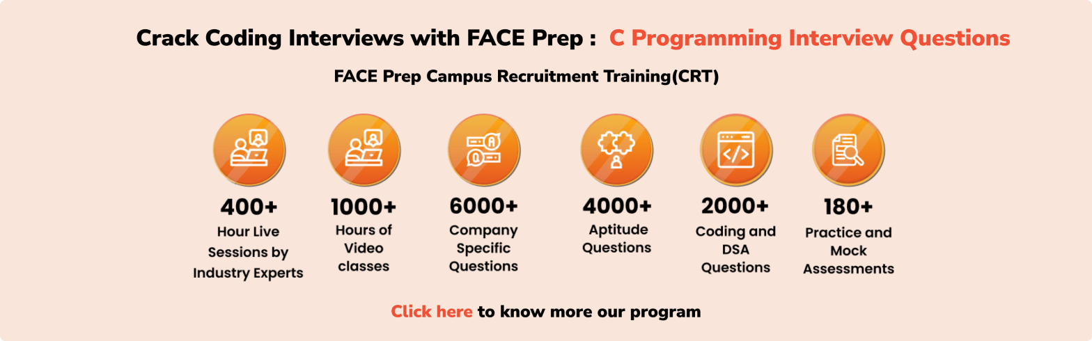 Top 31 C Programming Interview Questions and Programs